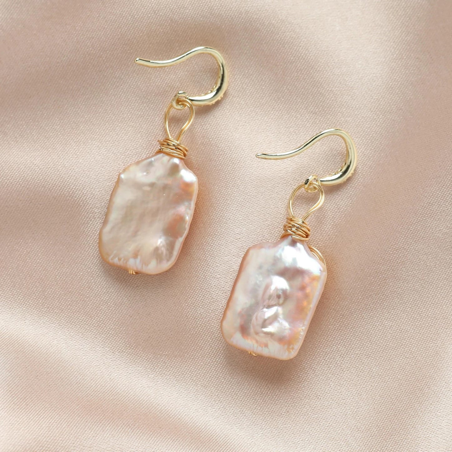 Gorgeous Vintage Baroque Pearl Drop Earrings