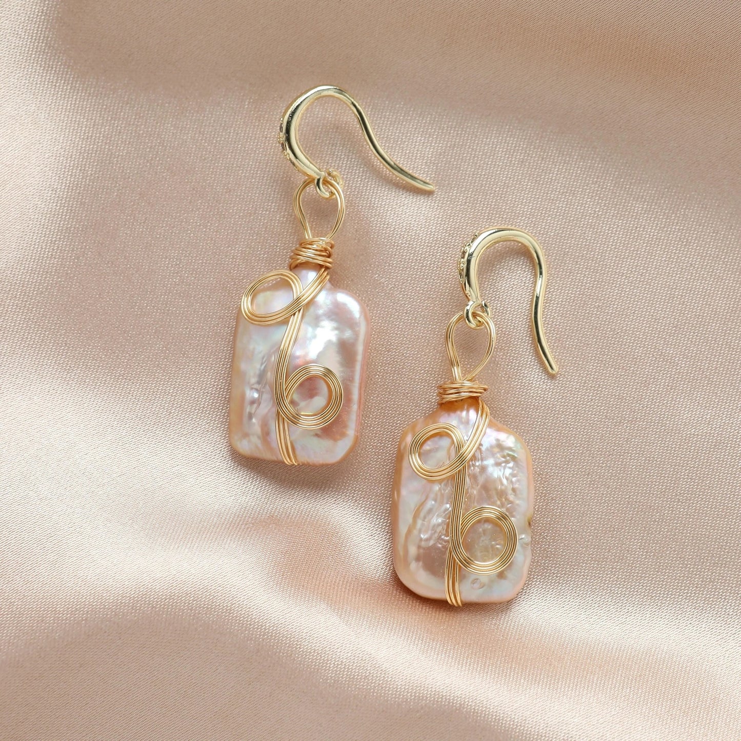 Gorgeous Vintage Baroque Pearl Drop Earrings