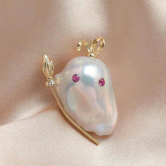 Cute Elf freshwater Baroque Pearl Pendant