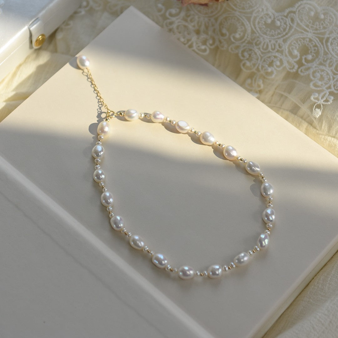 Vintage Chic Freshwater Baroque Pearl Necklace