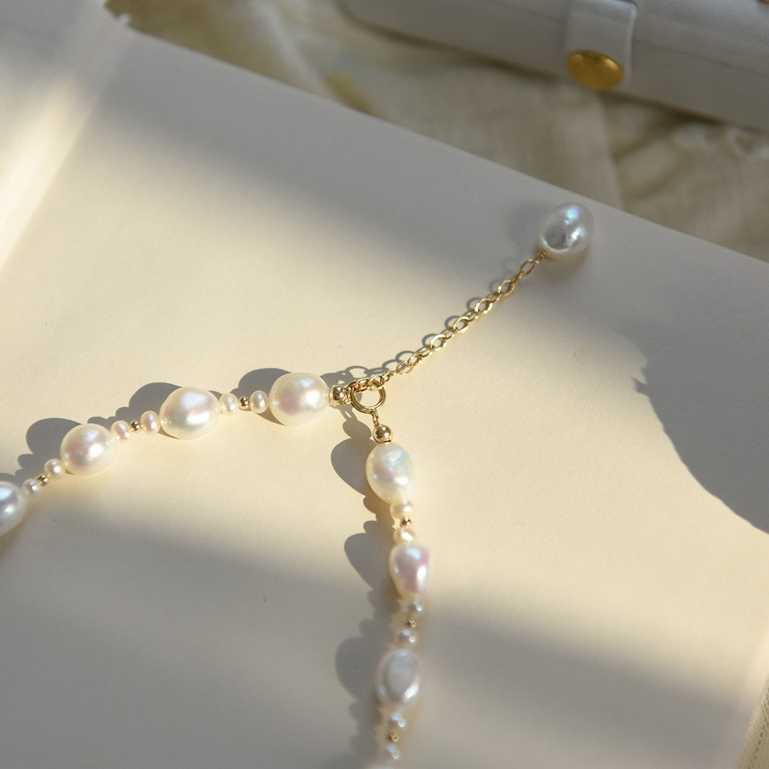 Vintage Chic Freshwater Baroque Pearl Necklace